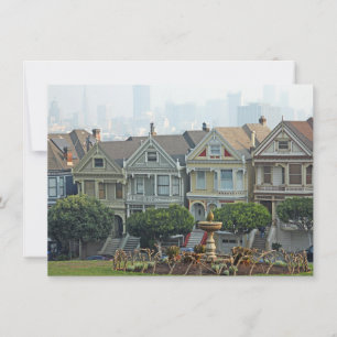 Painted Ladies, San Francisco, California card
