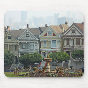 Painted Ladies, San Francisco, California Mouse Pad