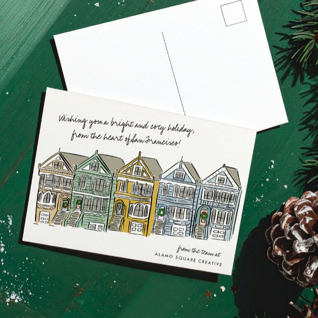 Painted Ladies San Francisco Travel Holiday Postcard (Painted Ladies San Francisco Travel Holiday Postcard)