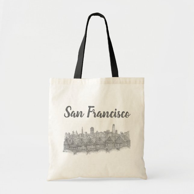 Painted Ladies, San Francisco, United States Tote Bag (Front)