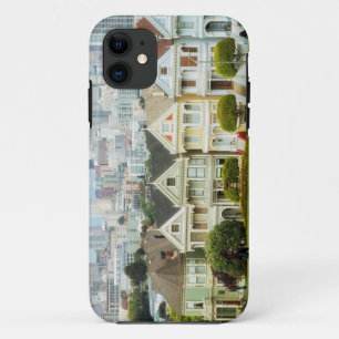 Painted Ladies, Victorian houses and skyline iPhone 11 Case