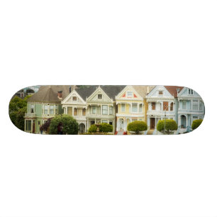 Painted Ladies, Victorian houses and skyline Skateboard