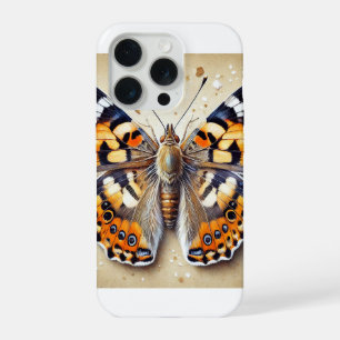 Painted Lady Butterfly 111024IREF228 - Watercolor iPhone 15 Pro Case