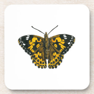 Painted lady butterfly coaster