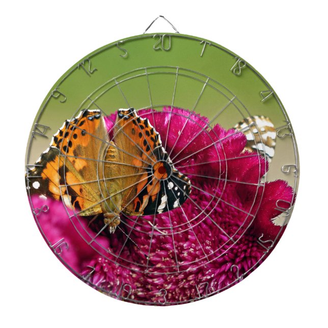 Painted Lady Butterfly Dartboard (Front)