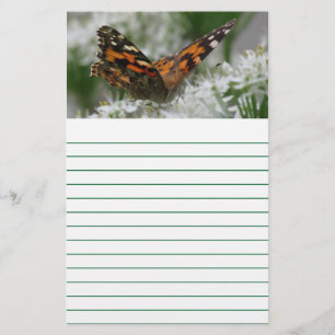 Painted Lady Butterfly - Lined Stationery