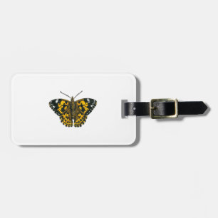 Painted lady butterfly luggage tag