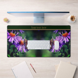 Painted Lady Butterfly On Flower Personalised Desk Mat