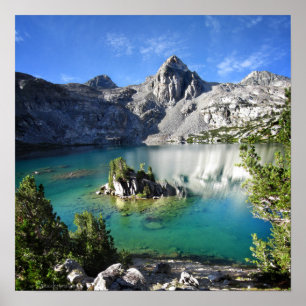 Painted Lady on Upper Rae Lake - John Muir Trail Poster
