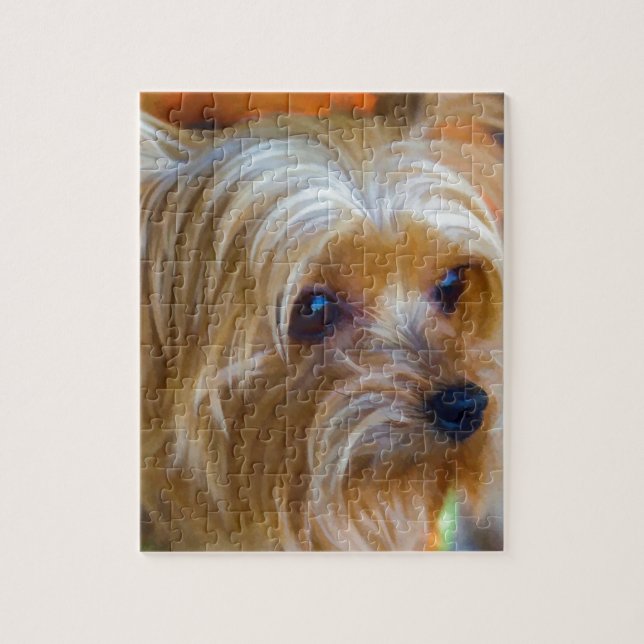 Painted Lady Yorkshire Terrier Jigsaw Puzzle (Vertical)