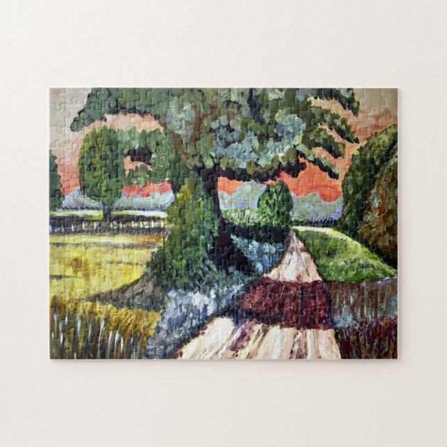 Painted Landscape Jigsaw Puzzle (Horizontal)
