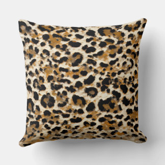 Painted Leopard   Cushion