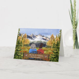 Painted Letters From Home, Granddaughter Bootcamp Card