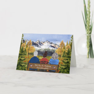 Painted Letters From Home, Granddaughter Bootcamp Card