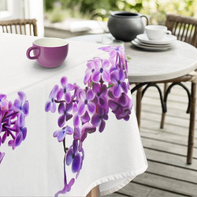 Painted Lilacs Tablecloth (Creator Uploaded)