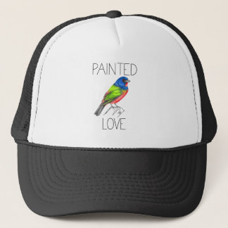 Painted Love (Painted Bunting) Trucker Hat