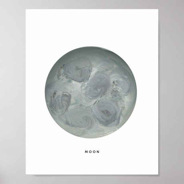 Painted Moon Art Print (Front)