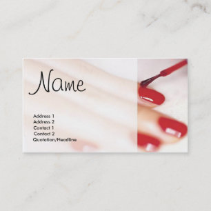 Painted Nails Business Card