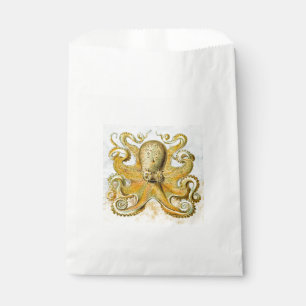 Painted Nautical Octopus Kraken Squid Favour Bag