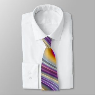 ~ PAINTED OIL ~ Fractal Design ~ Original ~ Tie