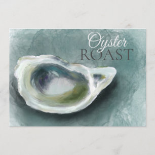 Painted Oyster Roast Invitation