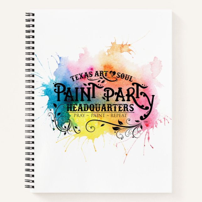 Painted Paint Party Headquarters Journal (Front)