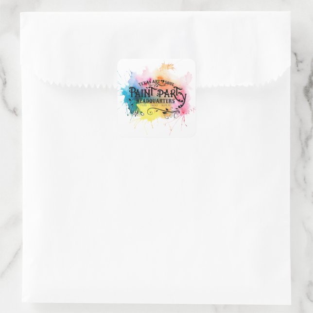 Painted Paint Party Headquarters Stickers (Bag)