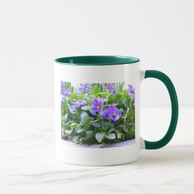 Painted Pansies Mug (Right)