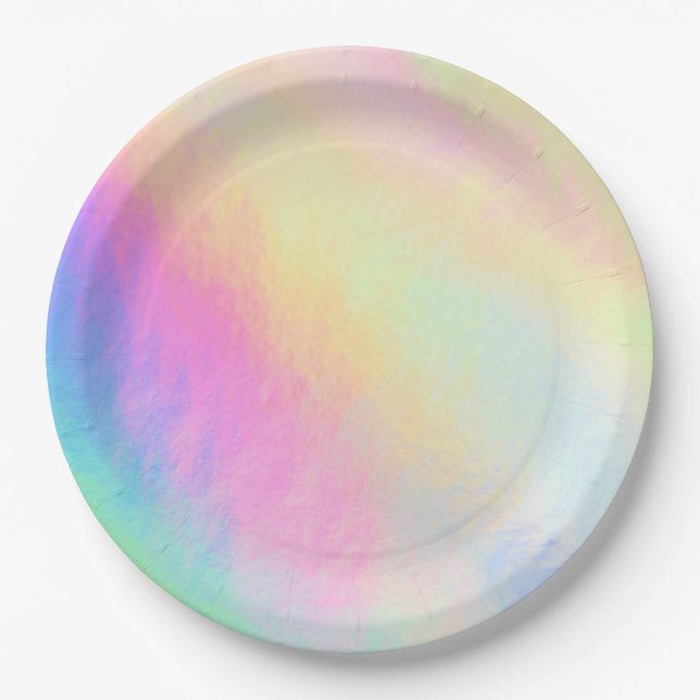 Painted Pastel Paper Plate (Front)
