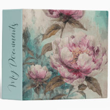 Painted Peonies - Binder