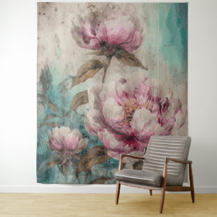 Painted Peonies - Tapestry
