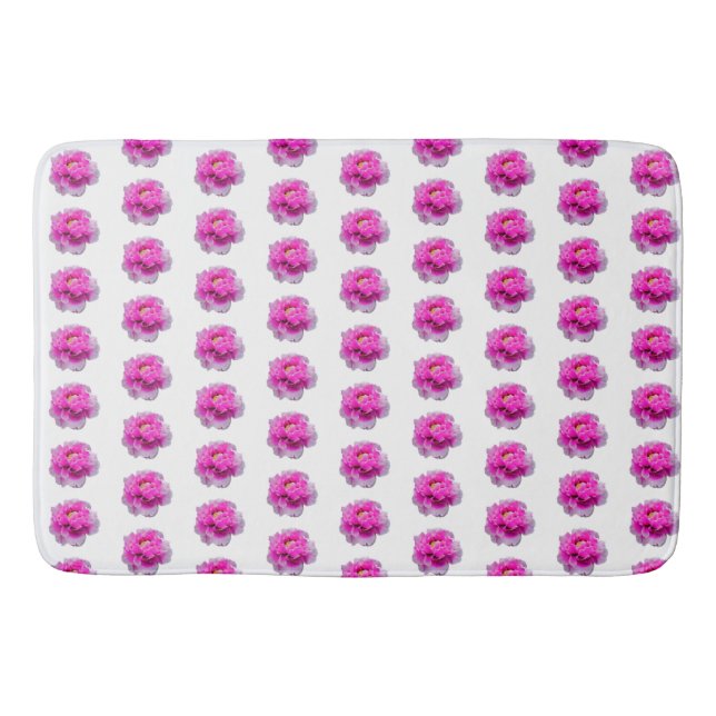 Painted Peony Bath Mat (Front)
