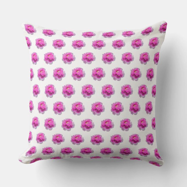 Painted Peony Cushion (Front)