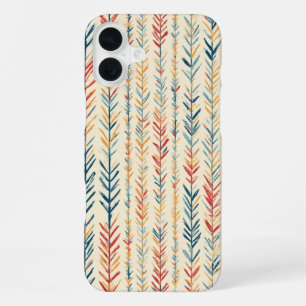 Painted Pine Needle Stripes - IPhone 16 Case