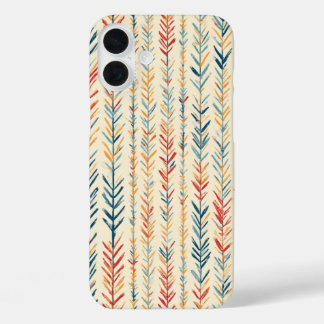 Painted Pine Needle Stripes - IPhone 16 Case