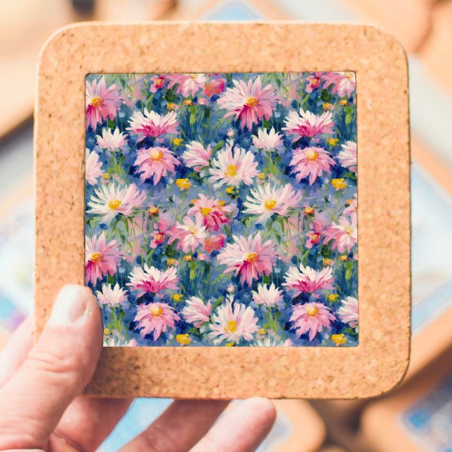 Painted Pink Daises Decoupage Tissue Paper (Creator Uploaded)