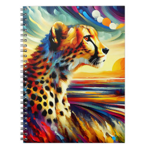 Painted Plains Cheetah Notebook