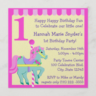 Painted Pony/ Birthday Invitation