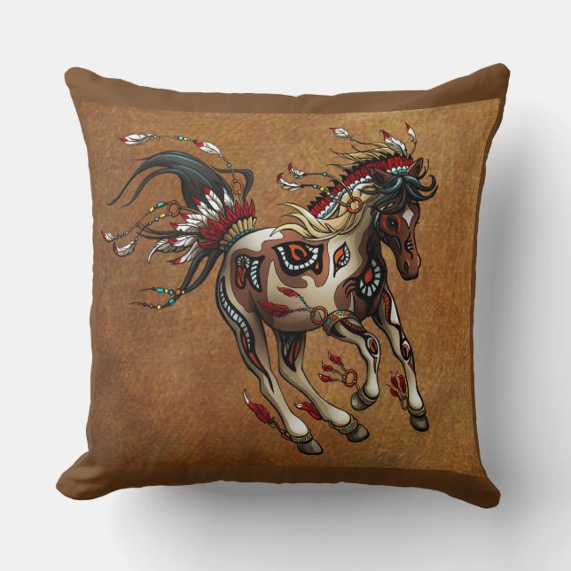 painted pony cushion (Front)