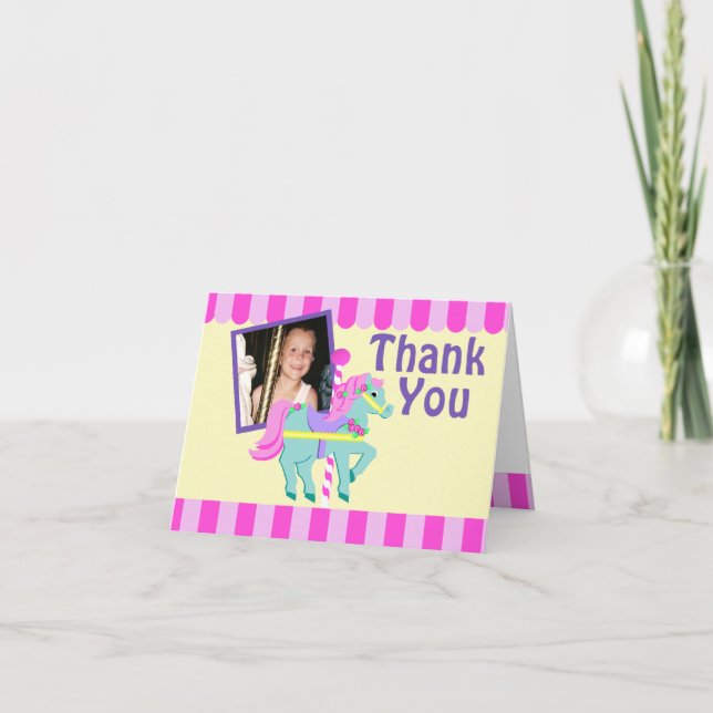 Painted Pony Thank You with Photo Card (Front)