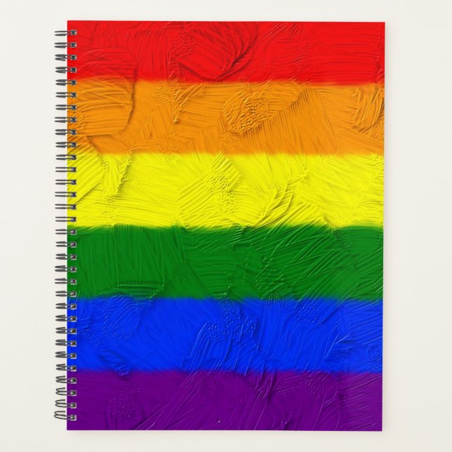 Painted Pride Flag Planner (Front)