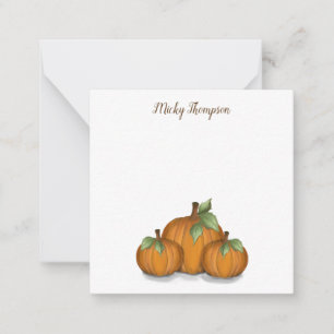 Painted Pumpkins Note Card