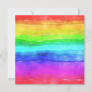 Painted Rainbow Card