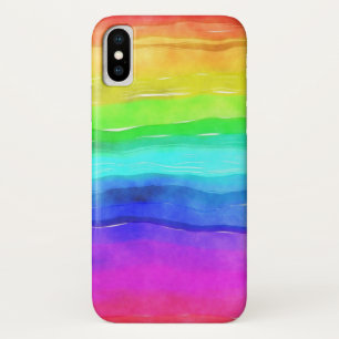 Painted Rainbow iPhone X Case