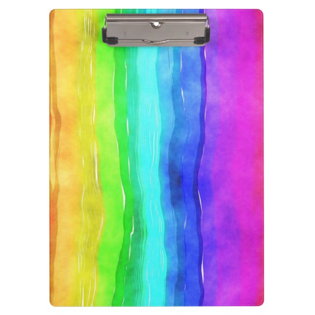Painted Rainbow Clipboard (Front)