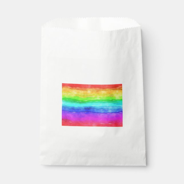 Painted Rainbow Favour Bag (Front)