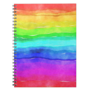Painted Rainbow Notebook