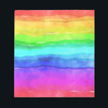 Painted Rainbow Notepad<br><div class="desc">This design features a child-like painting of a rainbow in various bright colors. It will put a smile on even the surliest face!</div>