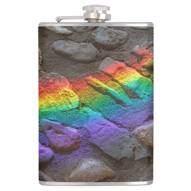 Painted Rock  Hip Flask (Front)