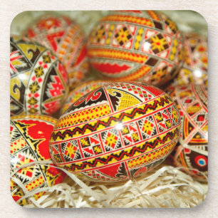 Painted Romanian Easter Eggs Coaster